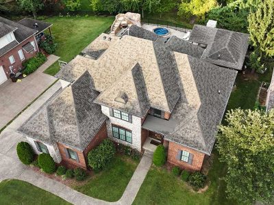 Completed Asphalt Shingle Roof Installation