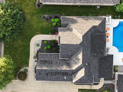 Dark Asphalt Shingle Roofing Installation